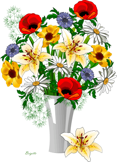 free clip art flower baskets - photo #22